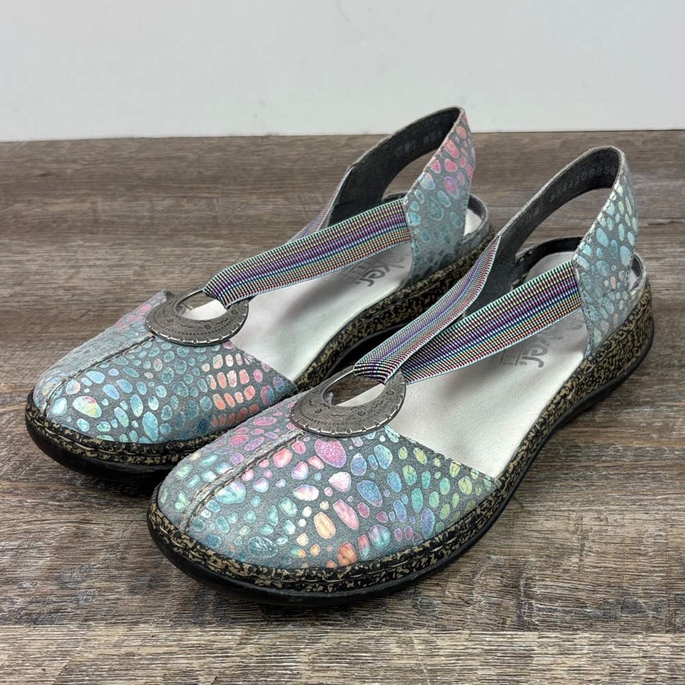 Rieker Anti-Stress DORIS Mary Jane Comfort Shoes EU39 US 8-8.5